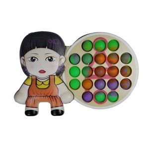 Squid Games Sensory Puzzle Pop Robot Doll Younghee NEW